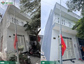 Cải tạo nâng tầng nhà phố 2 tầng 4x12m cho gia đình anh Thái ngụ quận 12