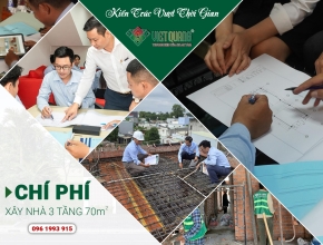 Chi phí xây dựng nhà 3 tầng 70m2 chính xác chi tiết